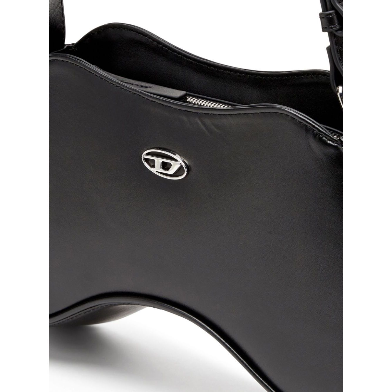 Diesel Play-Semi-gloss leather shoulder bag