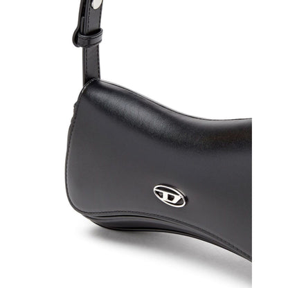 Diesel Play-Semi gloss leather shoulder bag Clutches