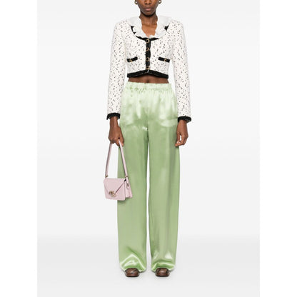 Valentino wide leg silk trousers