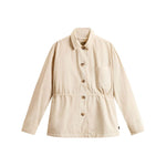 Woolrich Garment-Dyed Pure Cotton Overshirt beige Jackets