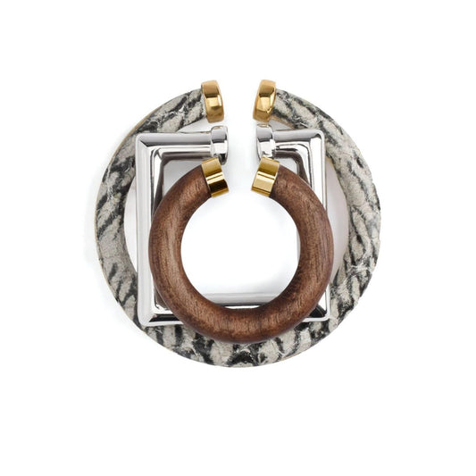 Jacquemus Trio of geometric ear-cuffs. 251JW7483233001-P25