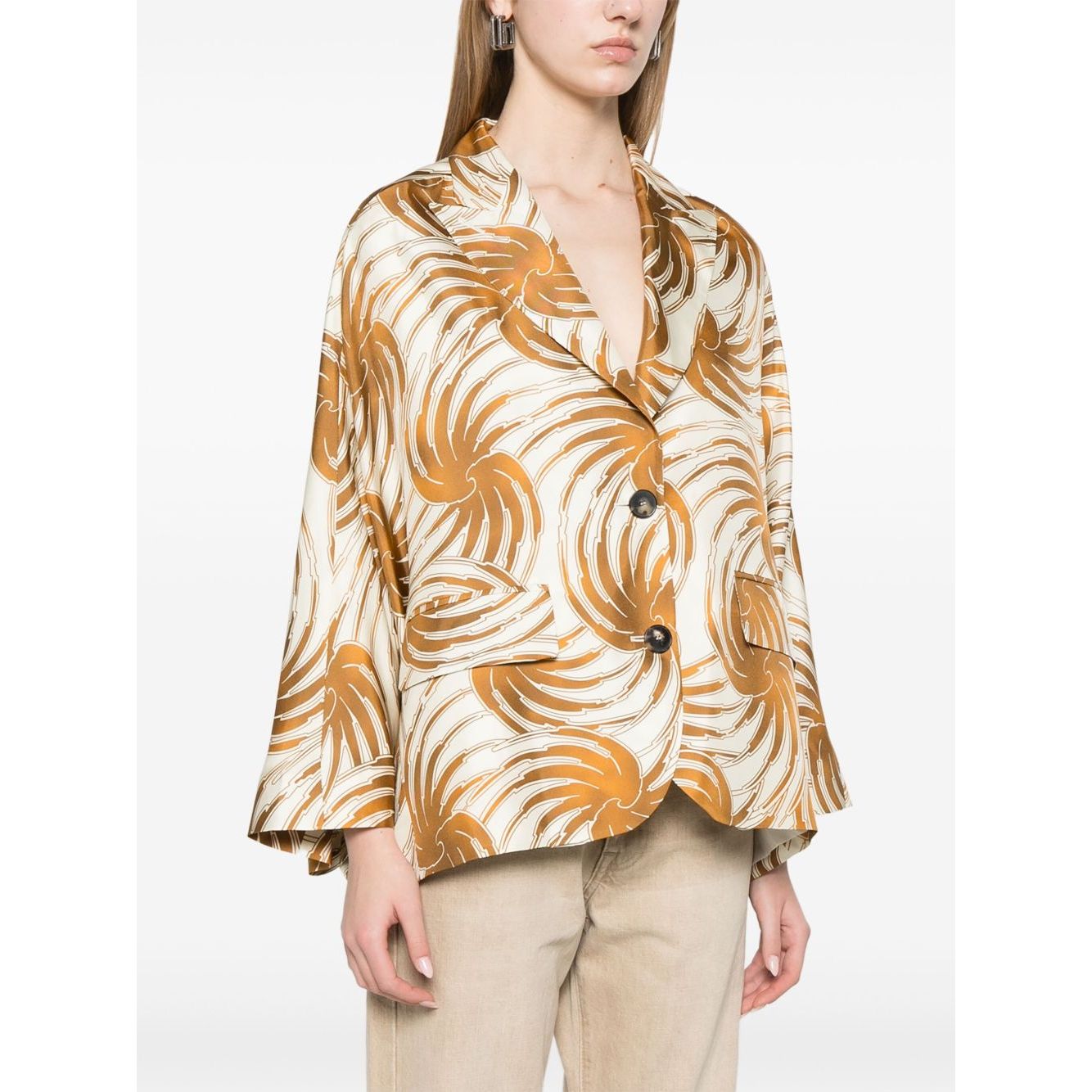 Alberto Biani graphic-print blazer Jackets