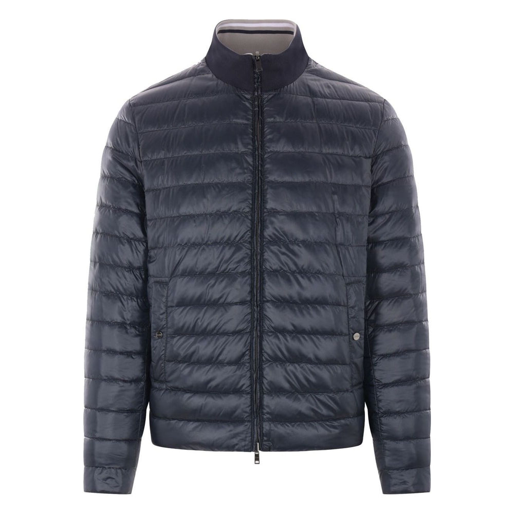 Herno Coats Clear Blue Jackets