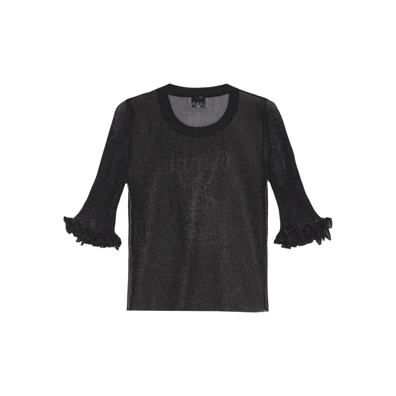 Ganni Sheer Jacquard Top