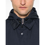 Emporio Armani Blouson with internal nylon bib jacquard all-over lettering Jackets