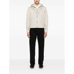 Emporio Armani Blouson with internal nylon bib jacquard all-over lettering Jackets