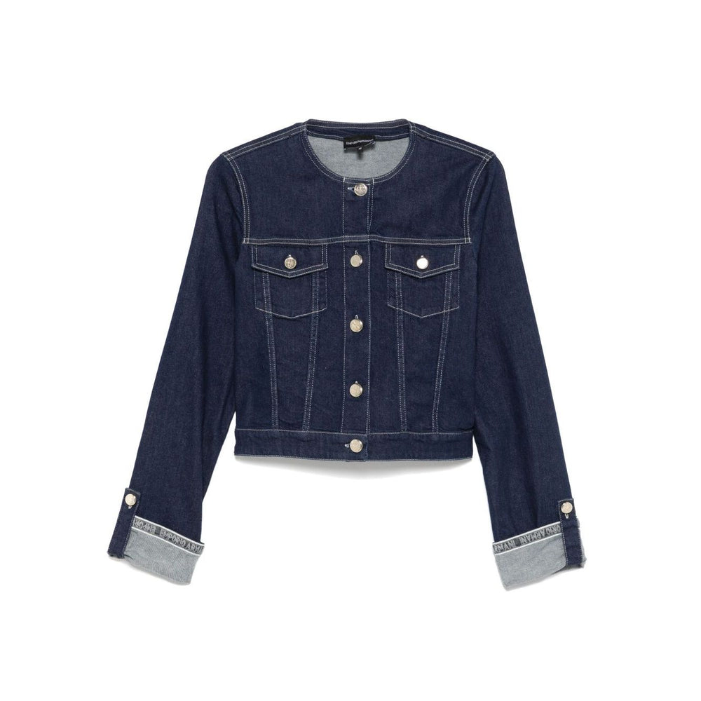 Emporio Armani Coats Blue Jackets