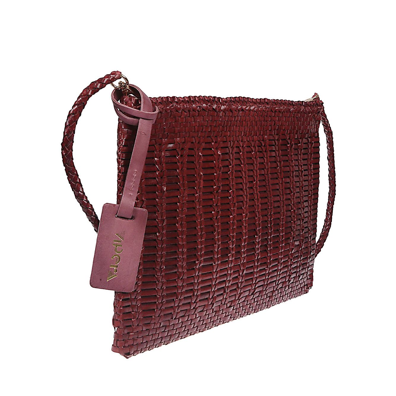 Front view with bag zipped and handles upright.