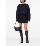 Ganni Buckle small denim cross-body bag A6137642-AI25
