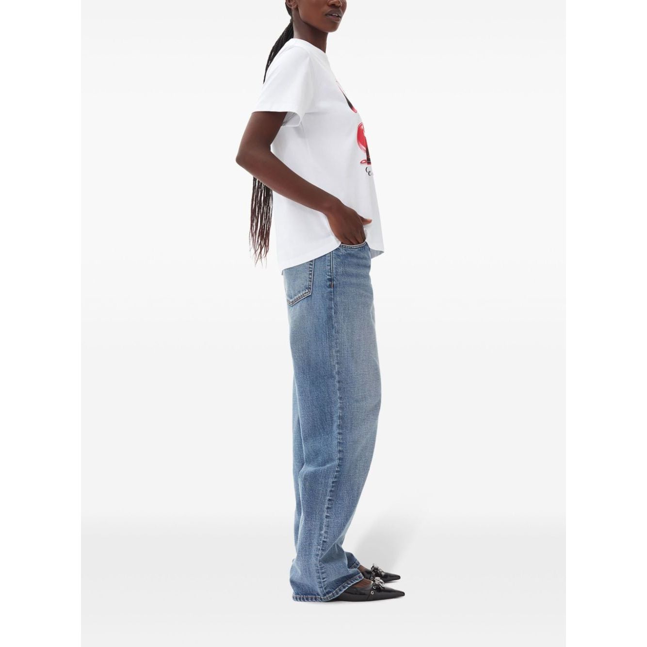 GANNI T-shirts and Polos White