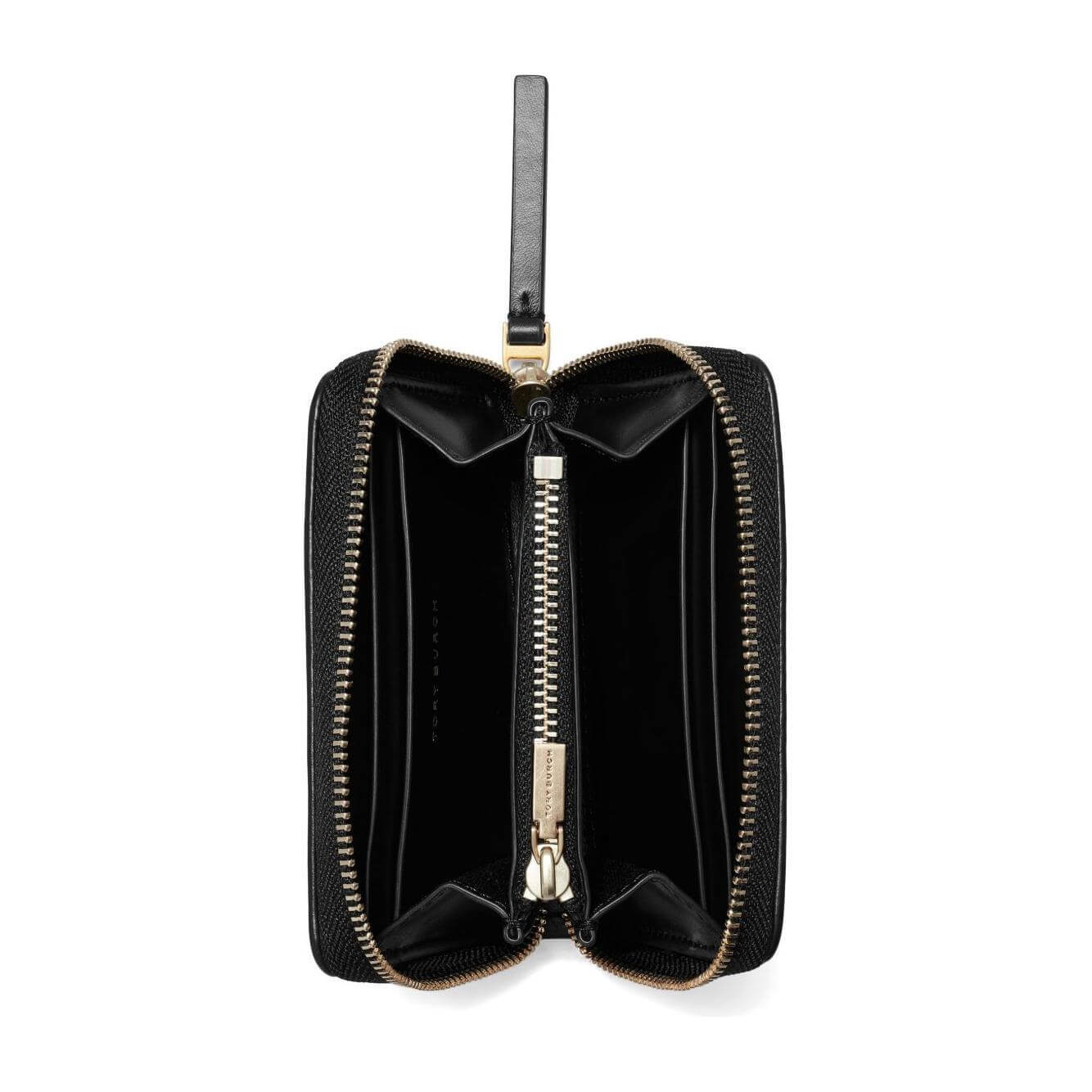 Front view with bag zipped and handles upright.