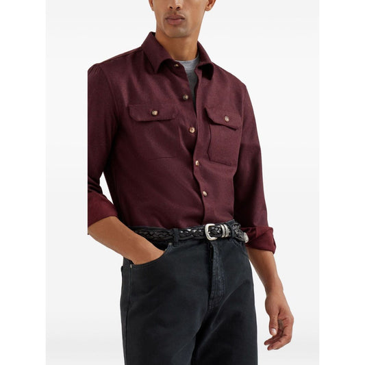 Brunello Cucinelli T-shirts and Polos Grey Topwear