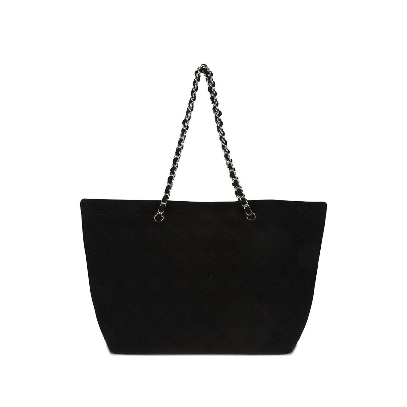 Front view with bag zipped and handles upright.