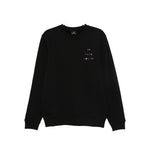 PS By Paul Smith Sweaters Black crew neck long sleeve cotton sweatshirt with embroidered logo