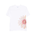 PS By Paul Smith T-shirts and Polos White floral Zinnia print cotton t-shirt with short sleeves and crew neck design.