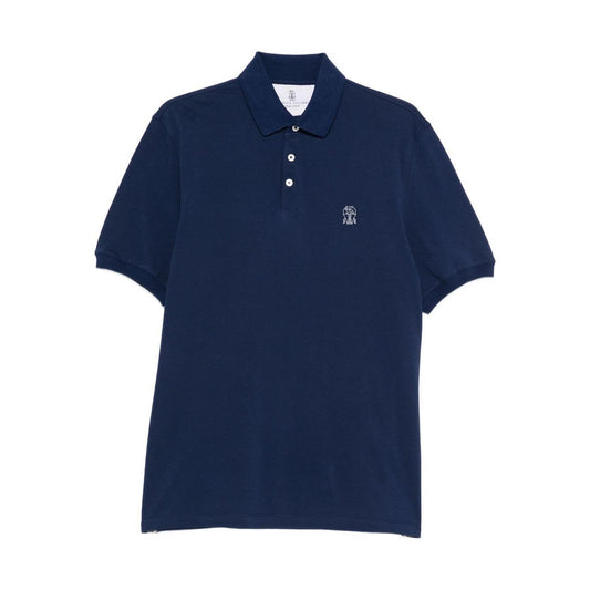 Brunello Cucinelli T-shirts and Polos Blue