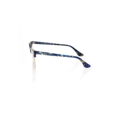 Frankie Morello Blue Metallic Women's Eyeglass Frame