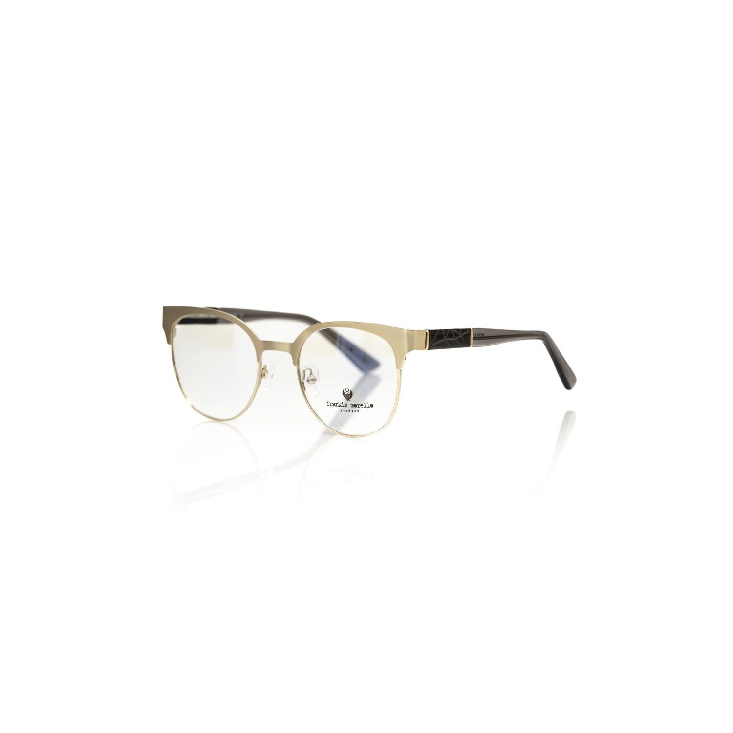 Frankie Morello Gold Metallic Women's Eyeglass Frame