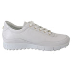 Jimmy Choo Elegant White Leather Sneakers 192954492649