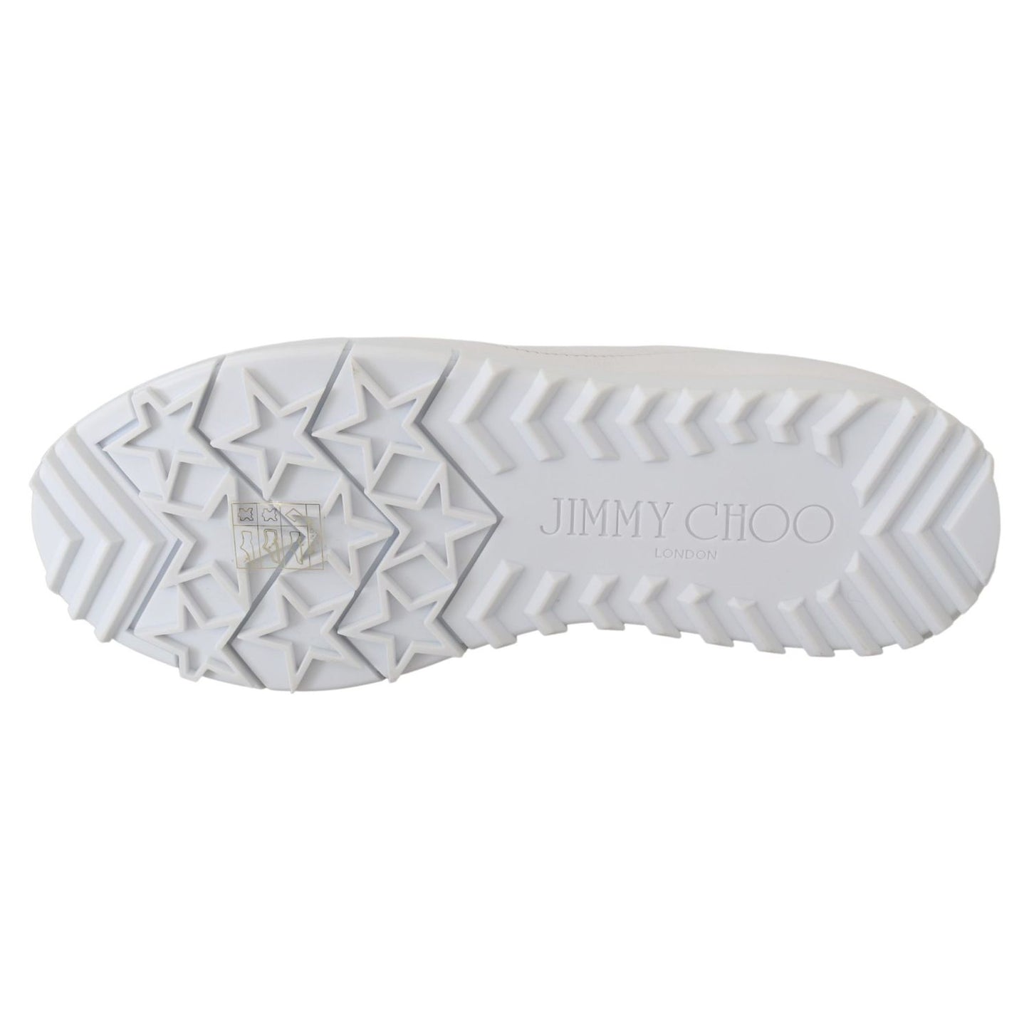Jimmy Choo Elegant White Leather Sneakers 192954492649
