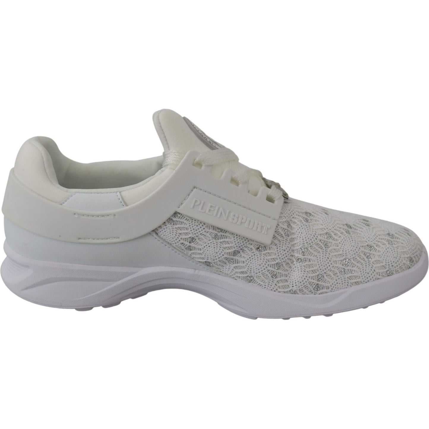 Plein Sport Sleek White Runner Beth Sport Sneakers 4059623086195