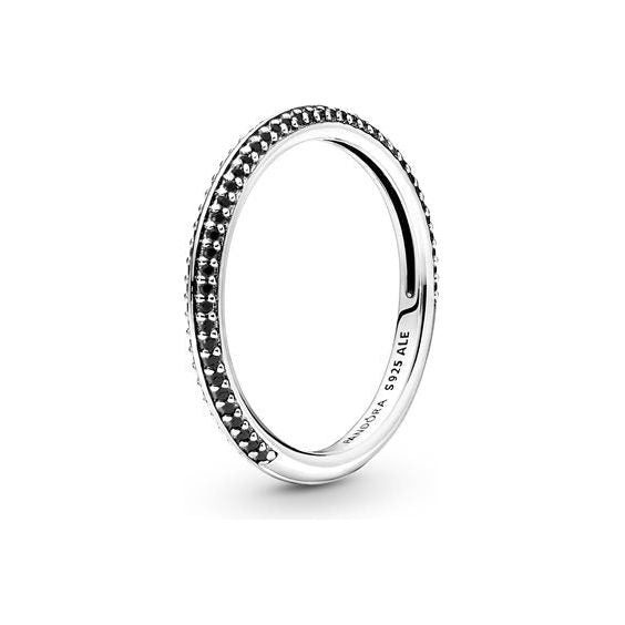 PANDORA JEWELS Mod. ME COLLECTION BLACK PAVE - RING - Size 52