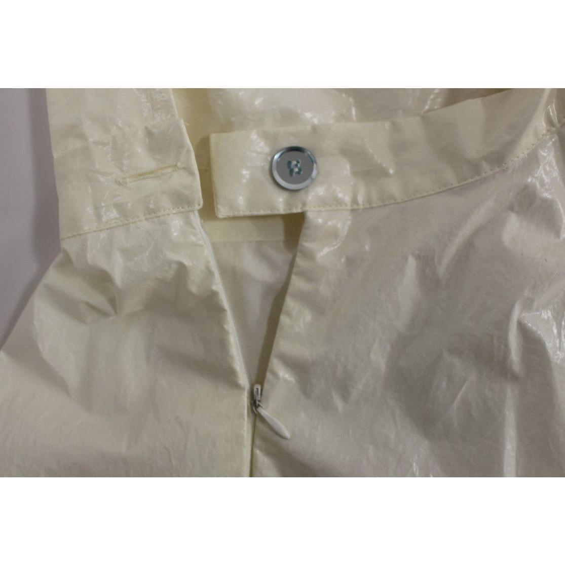 Licia Florio White Halterneck Knee Length Tea Dress