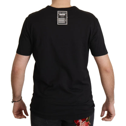 Dolce & Gabbana Black DG Baroque Cotton Crewneck T-shirt