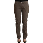 CYCLE Brown Cotton Low Waist Skinny Casual Jeans PAN72672 - 33