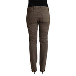CYCLE Brown Cotton Low Waist Skinny Casual Jeans PAN72672 - 33
