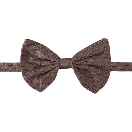 Dolce & Gabbana Gray Fantasy Print Adjustable Neck Papillon Bow Tie FT3732