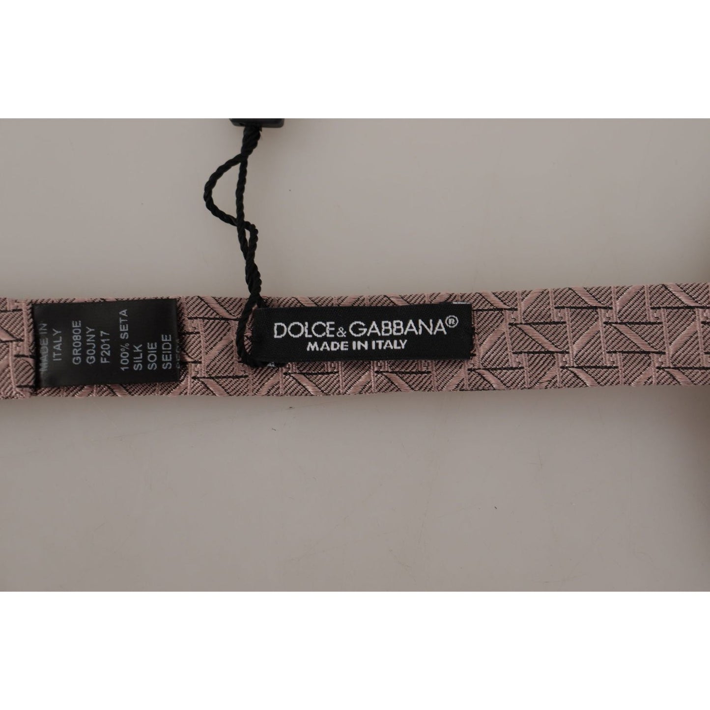 Dolce & Gabbana Gray Fantasy Print Adjustable Neck Papillon Bow Tie FT3732
