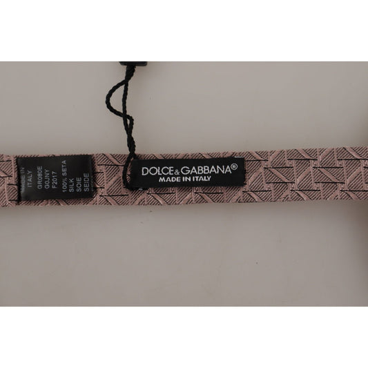 Dolce & Gabbana Gray Fantasy Print Adjustable Neck Papillon Bow Tie FT3732