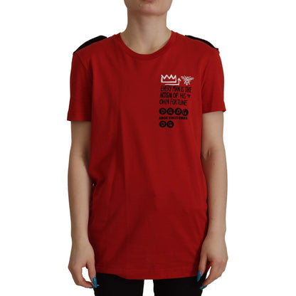 Dolce & Gabbana Red Amor Vincit Omnia Crewneck T-shirt