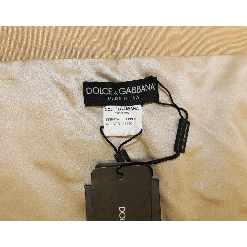 Dolce & Gabbana Beige MINK Fur Scarf Foulard Neck Wrap