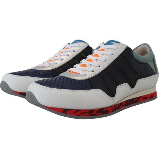 Dolce & Gabbana Multicolor Leather Sport Low Top Sneakers MV4824- 40