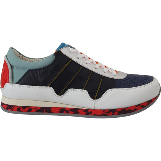 Dolce & Gabbana Multicolor Leather Sport Low Top Sneakers MV4824- 40