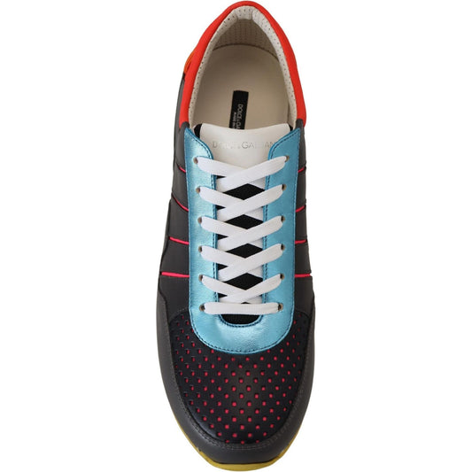 Dolce & Gabbana Multicolor Sport Low Top Shoes Sneakers MV4825- 40