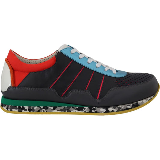 Dolce & Gabbana Multicolor Sport Low Top Shoes Sneakers MV4825- 40