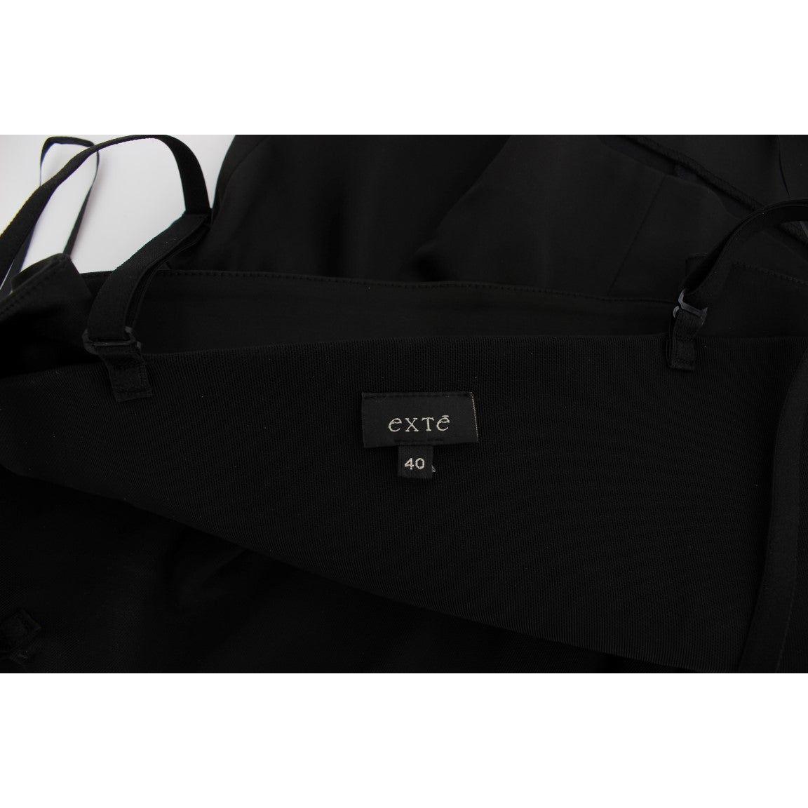 Exte Black Tank Party Evening Top Blouse Top Blouse