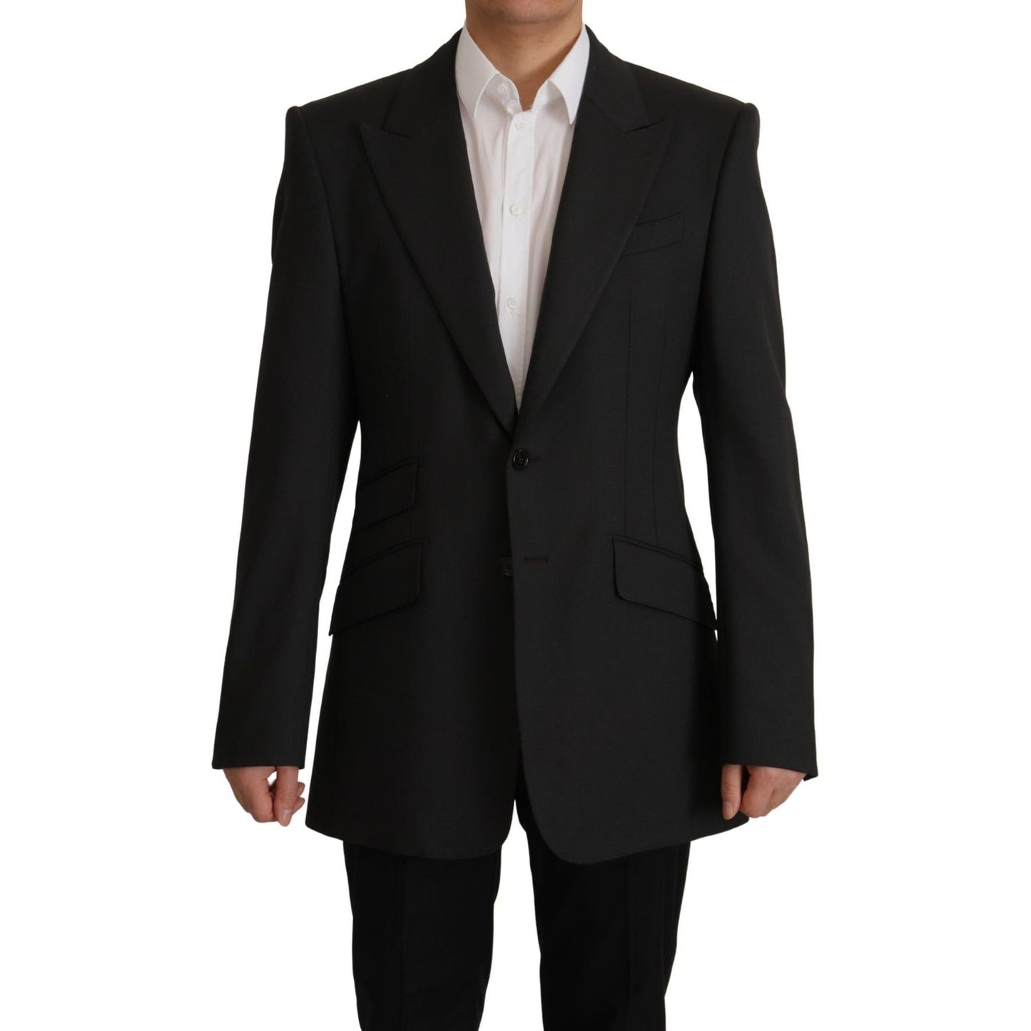 Dolce & Gabbana Black Wool Single Breasted Blazer v