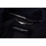 Dolce & Gabbana Black Polyester Hooded Blouson Coat Jacket