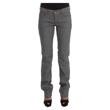 Costume National Gray Cotton Regular Fit Denim Jeans