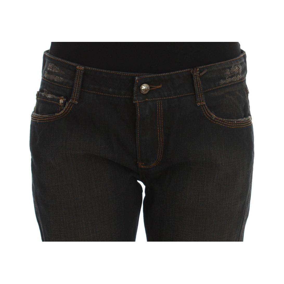 Ermanno Scervino Blue Wash Cotton Boyfriend Jeans