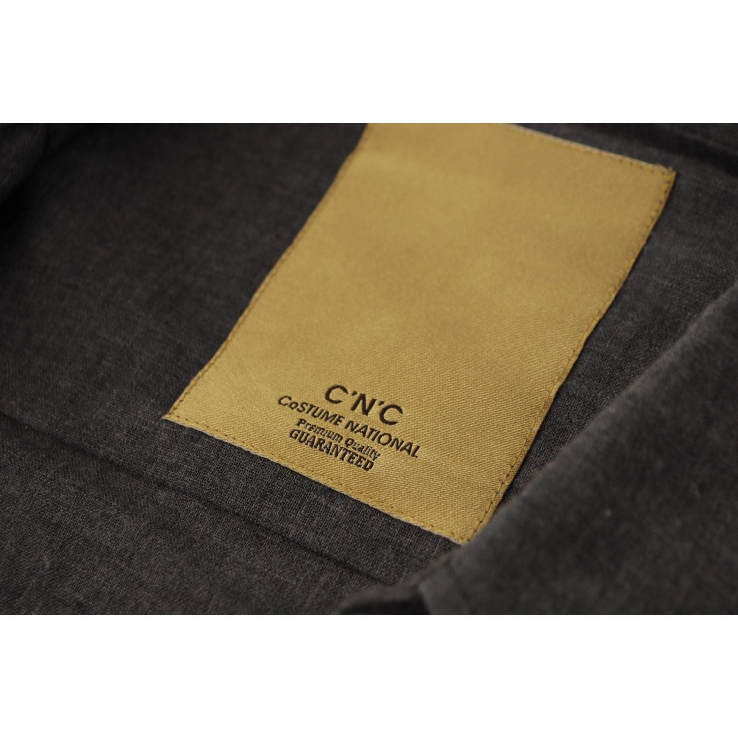 Costume National Dark Gray Cotton Casual Mens Shirt