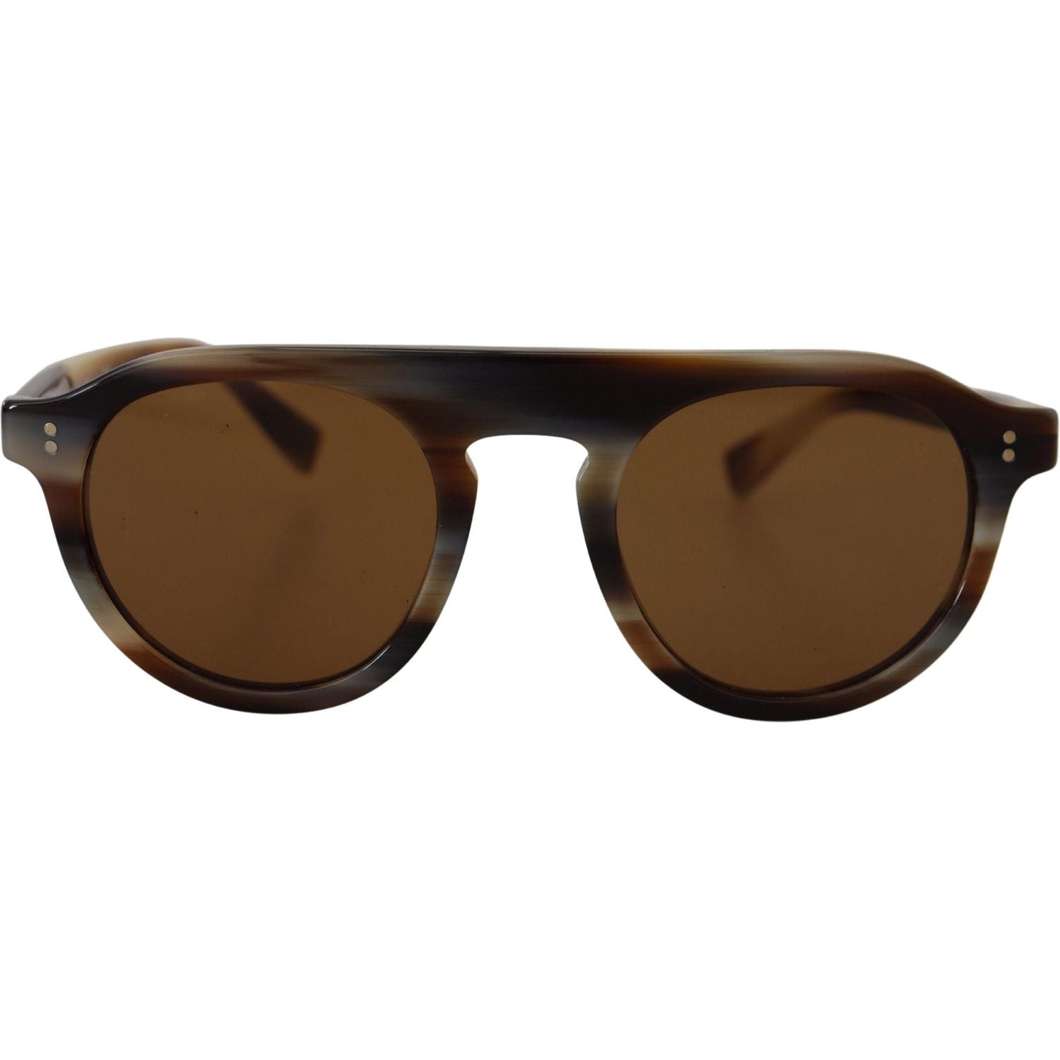 Dolce & Gabbana Brown Tortoise Oval Full Rim Eyewear DG4306 Sunglasses