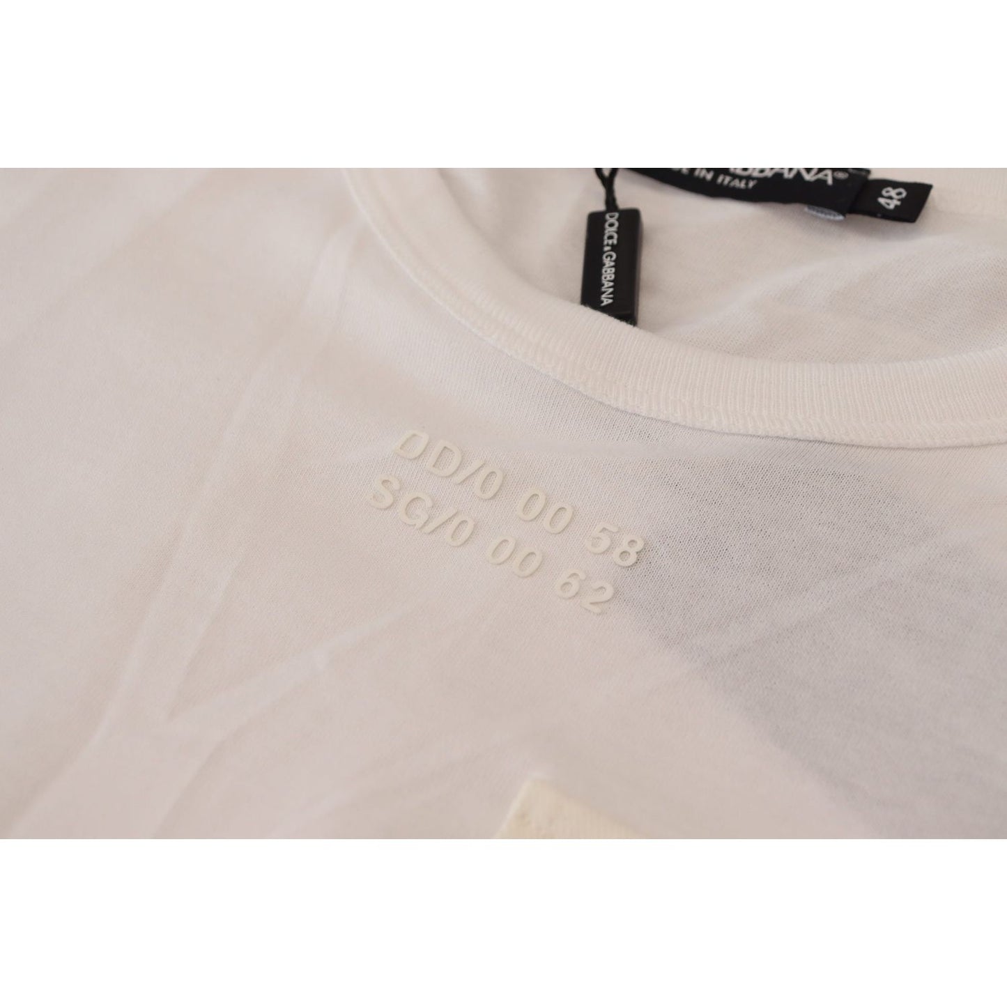 Dolce & Gabbana White Flap Pocket Short Sleeves T-shirt