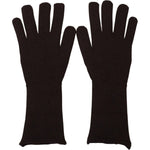 Dolce & Gabbana Brown Cashmere Silk Hands Mitten Mens Gloves LB3069 - 9