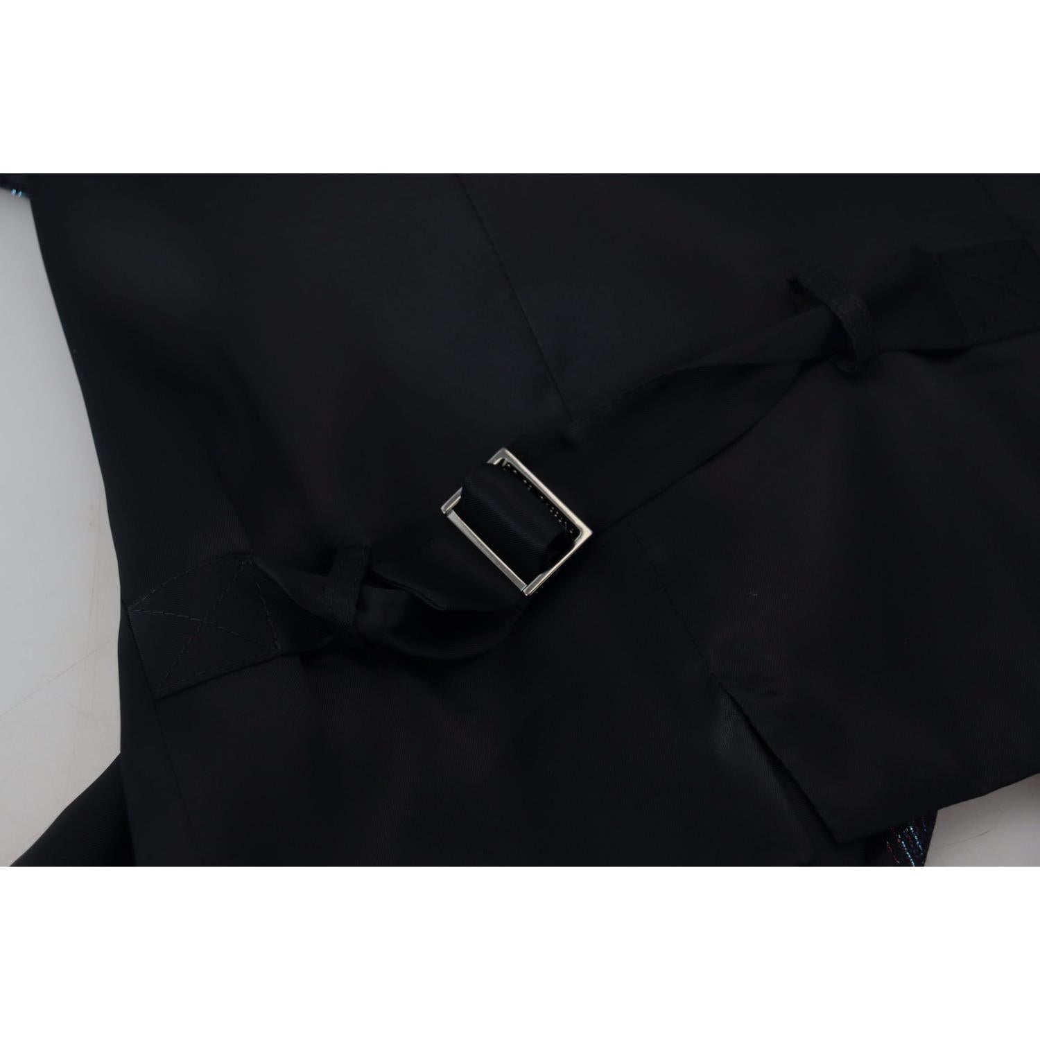 Dolce & Gabbana Multicolor Polyester Waistcoat Dress Formal Vest