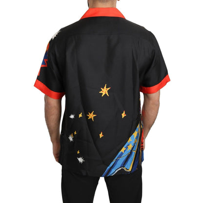 Dolce & Gabbana Multicolor Printed Short Sleeves Casual Shirt